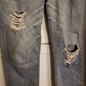 Distressed jeans
